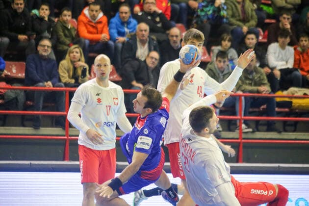 Handball, international match, Poland - Russia