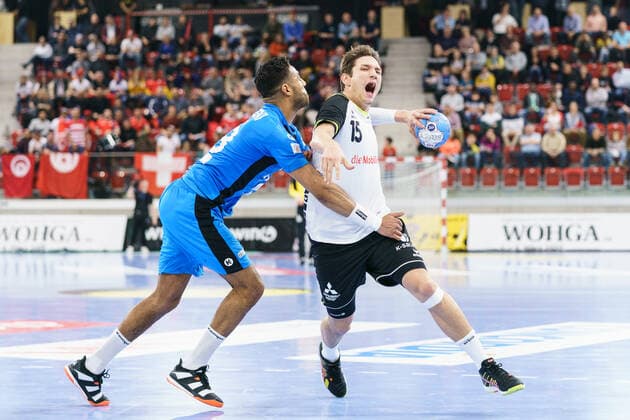 Handball, international match, Switzerland - Tunisia
