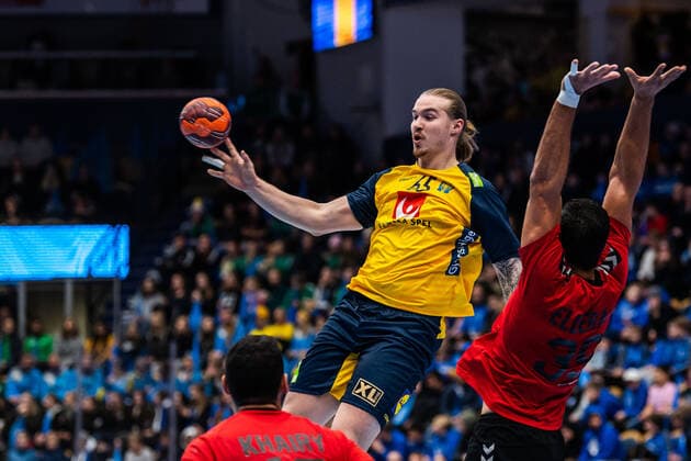 Handball, international match, Sweden - Egypt