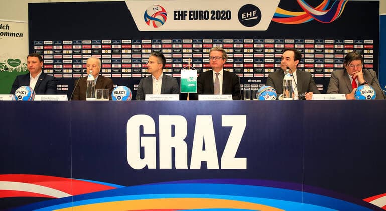 Handball EM, press conference in Graz