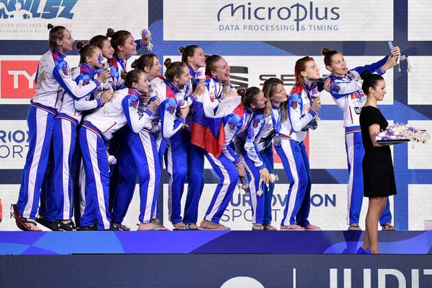 water polo, EM in Budapest, ladies, award ceremony