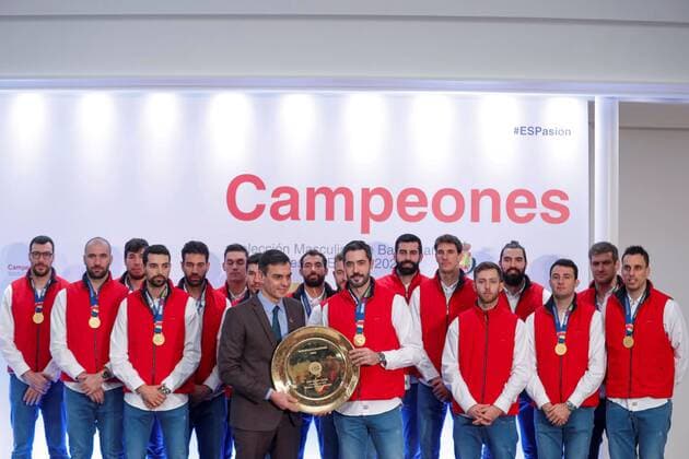 Handball, European Champion Spain received in Madrid