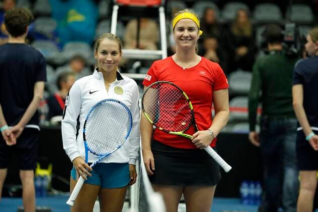 Tennis, Fed Cup, Belgium - Kazakhstan