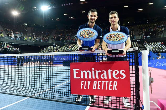 Tennis, ATP tournament in Montpellier, double finals