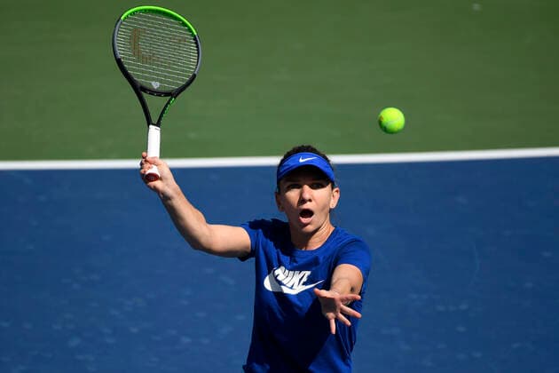 Tennis, WTA tournament in Dubai, training