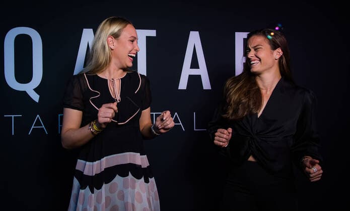 Tennis, WTA tournament in Doha, Gala