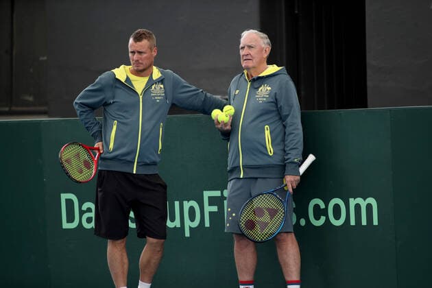 Tennis, Davis Cup, Australia - Brazil, training and press appointment