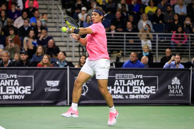 Tennis, Nadal - Dimitrov Showmatch in Atlanta