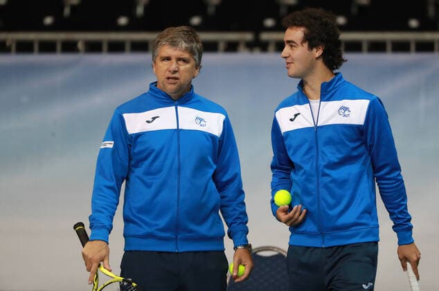 Tennis, Davis Cup, Uruguay Training