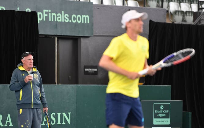 Tennis, Davis Cup, Australia Training