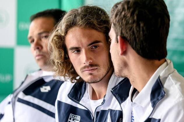 Tennis, Davis Cup, Greece Press conference