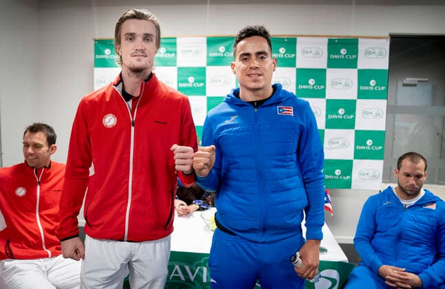 Tennis, Davis Cup, Denmark - Puerto Rico, press conference