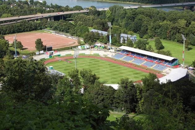 Football, stadium history TuS Koblenz