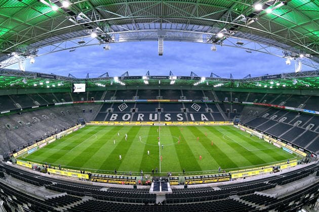 Football, stadium history Borussia Mönchengladbach