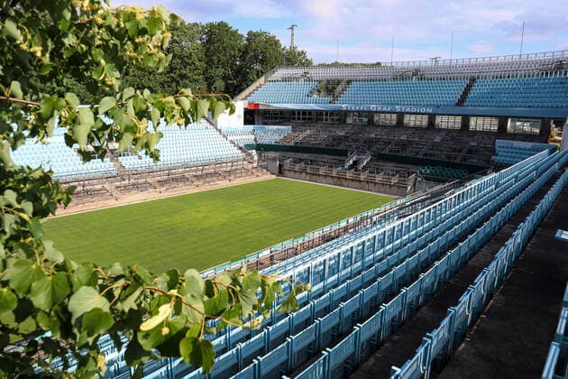 Tennis, Steffi Graf Stadium in Berlin, preparation for lawn tournament
