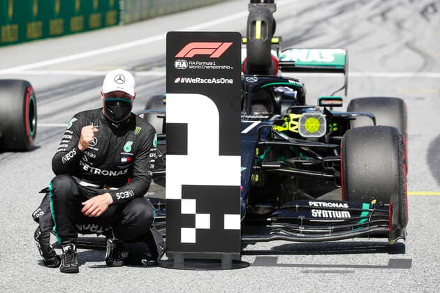 Formula 1, GP Austria, qualifying, Valtteri Bottas on pole position ahead of Hamilton and Verstappen