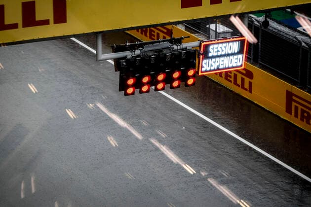 Formula 1, GP Styria, rain interruption