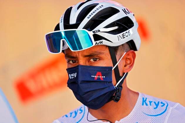 Cycling, Tour de France, defending champion Egan Bernal gets out before the 17th stage