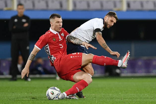 Football, international match, Italy - Moldova