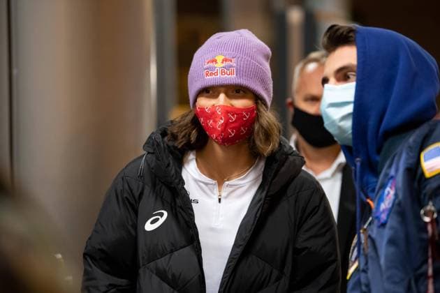 Tennis, French Open winner Iga Swiatek during her return to Poland