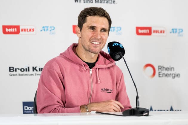 Tennis, ATP tournament in Cologne, photo shooting on the roof of the Lanxess Arena