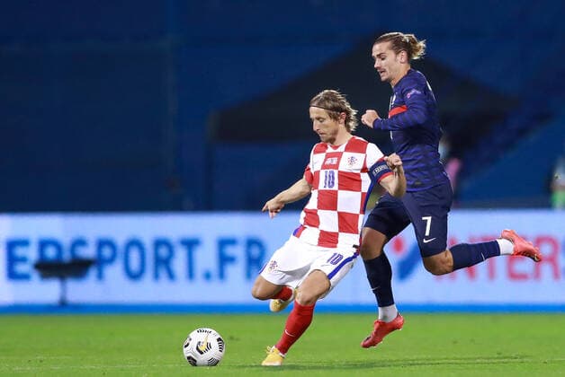 Football, Nations League, Croatia - France