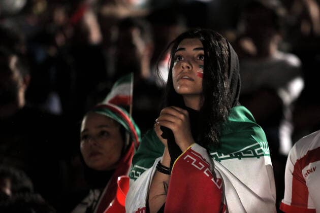 Iran allows women to attend football match in stadium, archive pictures