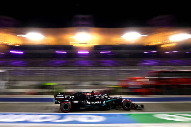 Formula 1, Bahrain, GP Sakhir, Valtteri Bottas drives on pole position