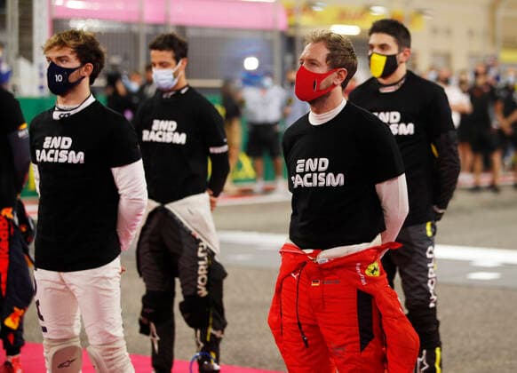 Formula 1, Bahrain, GP Sakhir, drivers end-racism campaign