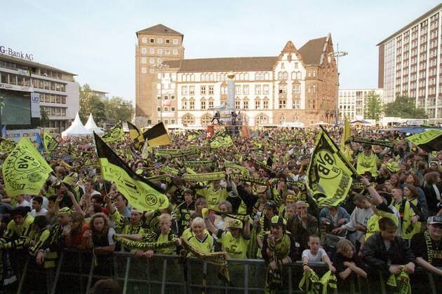 Football, CL Final Borussia Dortmund defeats Juventus Turin on 28 May 1997