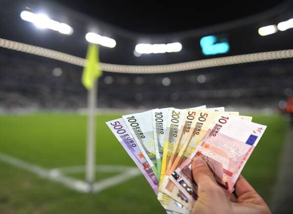 Football, symbolic images of the betting scandal in Italy