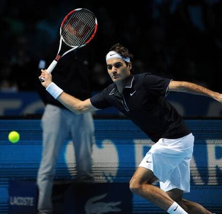 Tennis, ATP Tour Finals, Semifinals, Nikolai Davydenko - Roger Federer 6:2, 4:6, 7:5