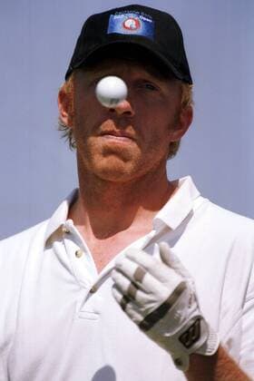 Golf, Deutsche Bank SAP Open 2002, celebrity golf with Boris Becker and Tiger Woods