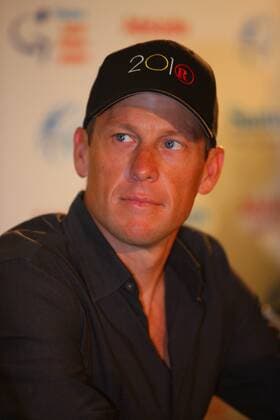Cycling, PK with Lance Armstrong before the start of the Down Under Tour