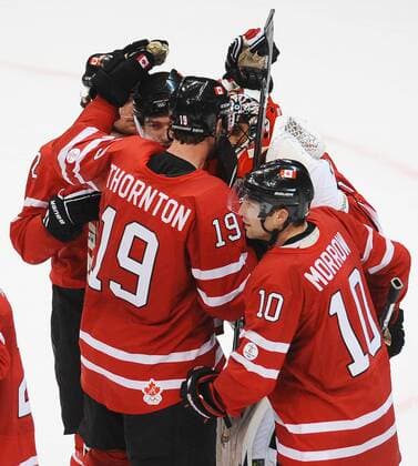 Olympics, Ice hockey, Men, Canada - Germany 8:2