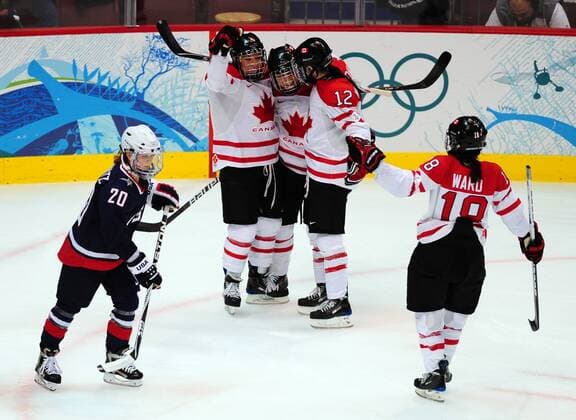 Olympics, Ice hockey, Women, Canada wins gold