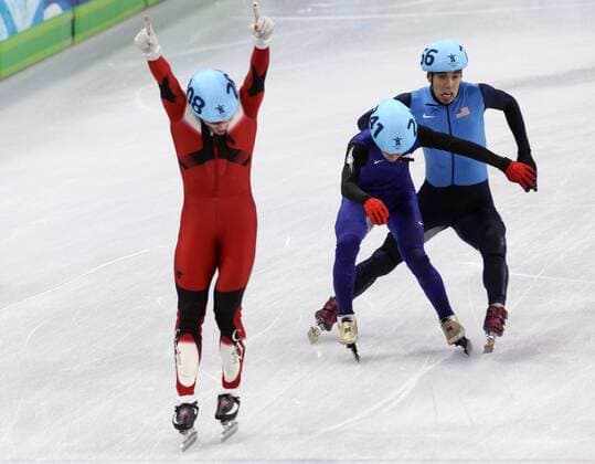 Olympics, Short Track, Men, 5000m Relay, Canada wins gold