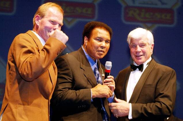 Boxing, Muhammad Ali at the German premiere of the film Ali at the Erdgas Arena in Riesa