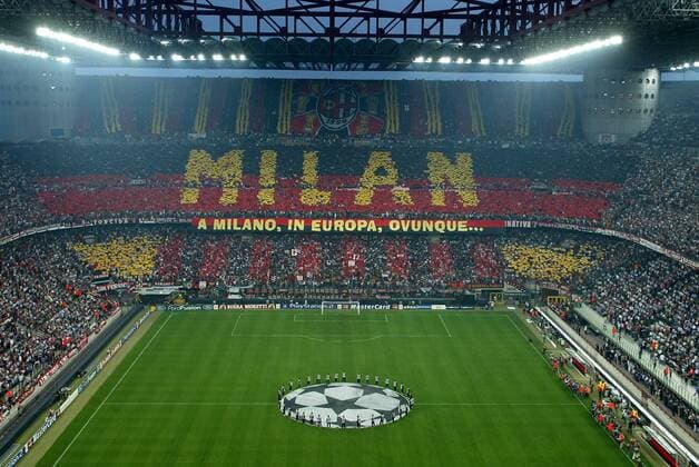 Football Italy, stadium history AC Milan