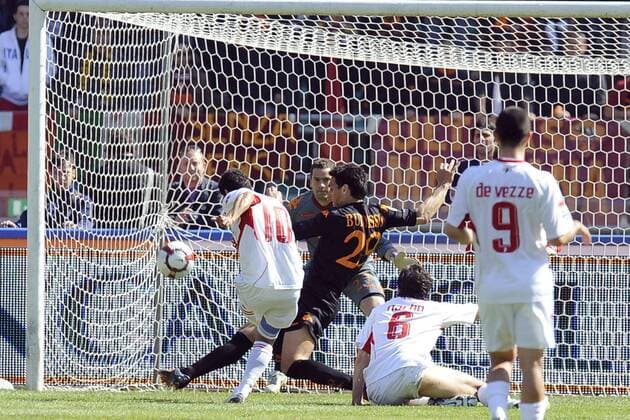 Football, Italy, Serie A, AS Bari - AS Roma 0:1