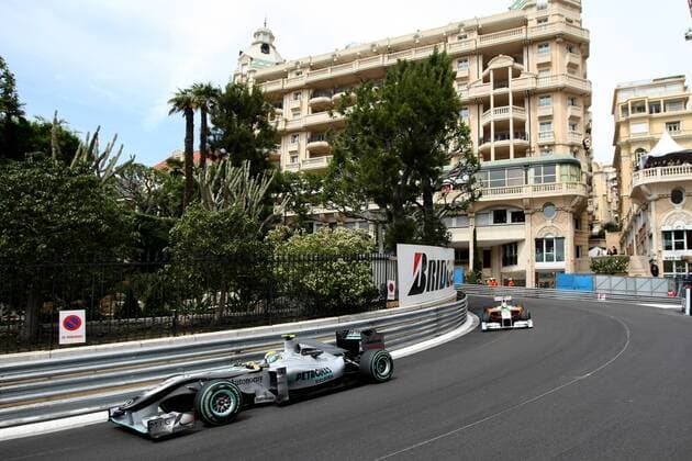 Motorsport, Formula 1, Monaco GP, Mark Webber secures pole position ahead of Kubica and Vettel