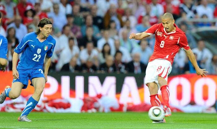 Football, International, Switzerland - Italy 1:1