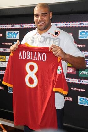 Football, Italy, Serie A, AS Roma presents new signing Adriano