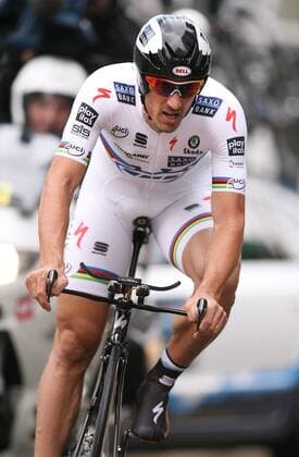 Cycling, Tour de Suisse, Fabian Cancellara wins the prologue