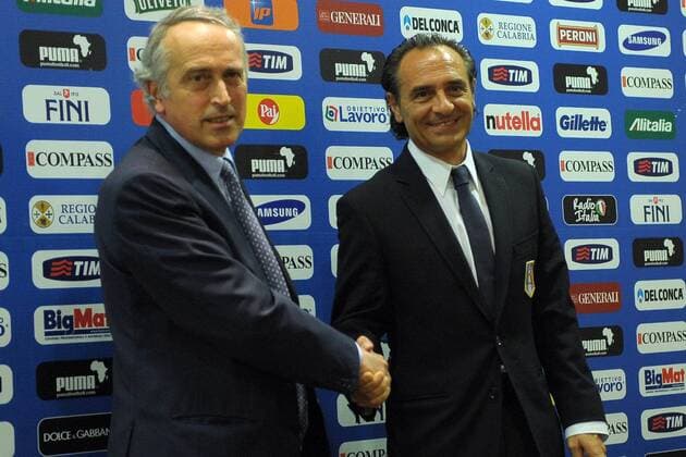 Football, Italy, Cesare Prandelli unveiled as new national team coach