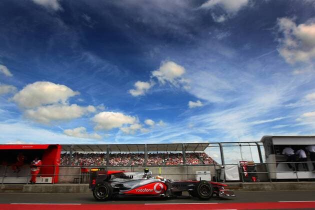 Motorsport, Formula 1, British GP, Sebastian Vettel secures pole position in qualifying