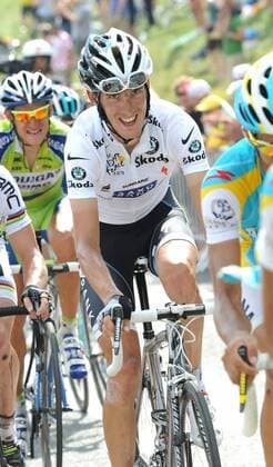 Cycling, Tour de France, Andy Schleck wins stage 8