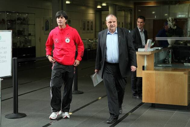 Football, Press conference with national coach Joachim Löw