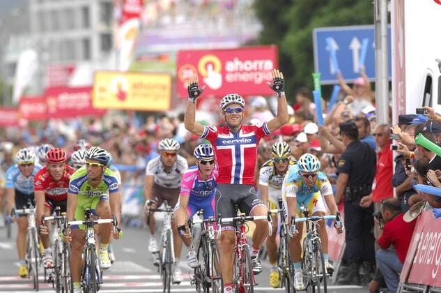 Cycling, Tour of Spain, Thor Hushovd wins 6th stage