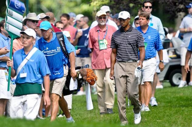Golf, Deutsche Bank Championship in Boston, 3rd round with Tiger Woods